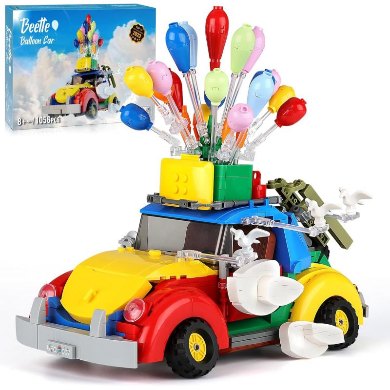 92209 non Lego XE BÓNG BAY BỌ CÁNH CỨNG bộ đồ chơi xếp lắp ráp ghép mô hình Creator BEETTE BALLOON CAR Sáng Tạo 1056 khối