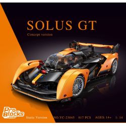 PRO BLOCKS YC-23045 23045 YC23045 XE THỂ THAO MCLAREN SOLUS GT tỷ lệ 1:14 bộ đồ chơi xếp lắp ráp ghép mô hình Technic Kỹ Thuật Công Nghệ Cao Mô Hình Phương Tiện 817 khối