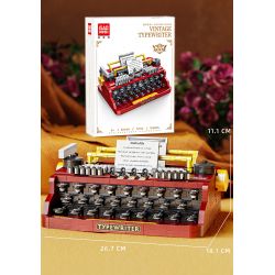 GAOMISI T2112 2112 MÁY ĐÁNH CHỮ CỔ ĐIỂN bộ đồ chơi xếp lắp ráp ghép mô hình VINTAGE TYPEWRITER 1160 khối