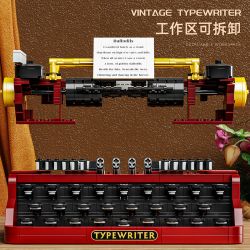 GAOMISI T2112 2112 MÁY ĐÁNH CHỮ CỔ ĐIỂN bộ đồ chơi xếp lắp ráp ghép mô hình VINTAGE TYPEWRITER 1160 khối