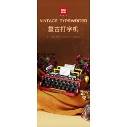 GAOMISI T2112 2112 MÁY ĐÁNH CHỮ CỔ ĐIỂN bộ đồ chơi xếp lắp ráp ghép mô hình VINTAGE TYPEWRITER 1160 khối