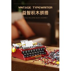 GAOMISI T2112 2112 MÁY ĐÁNH CHỮ CỔ ĐIỂN bộ đồ chơi xếp lắp ráp ghép mô hình VINTAGE TYPEWRITER 1160 khối