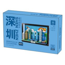 WANGE LIGAO DR.LUCK 4923 BƯU THIẾP THÀNH PHỐ THÂM QUYẾN bộ đồ chơi xếp lắp ráp ghép mô hình Architecture CITY POSTCARD Công Trình Kiến Trúc 645 khối