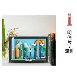 WANGE LIGAO DR.LUCK 4923 BƯU THIẾP THÀNH PHỐ THÂM QUYẾN bộ đồ chơi xếp lắp ráp ghép mô hình Architecture CITY POSTCARD Công Trình Kiến Trúc 645 khối