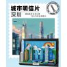 WANGE LIGAO DR.LUCK 4923 BƯU THIẾP THÀNH PHỐ THÂM QUYẾN bộ đồ chơi xếp lắp ráp ghép mô hình Architecture CITY POSTCARD Công Trình Kiến Trúc 645 khối