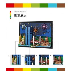 WANGE LIGAO DR.LUCK 5920 BƯU THIẾP THÀNH PHỐ TRÙNG KHÁNH bộ đồ chơi xếp lắp ráp ghép mô hình Architecture CITY POSTCARD Công Trình Kiến Trúc 1099 khối