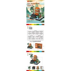 WANGE LIGAO DR.LUCK 3103 TOÀN CẢNH THÀNH PHỐ SƠN TÂY bộ đồ chơi xếp lắp ráp ghép mô hình Architecture CITY MICROCOSM Công Trình Kiến Trúc 332 khối