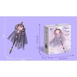 GEKKOSHA 804302 LỜI BÍ MẬT CỦA XỨ SỞ THẦN TIÊN SAO ĐÊM CỰC bộ đồ chơi xếp lắp ráp ghép mô hình MAGIC WORDS OF WONDERLAND