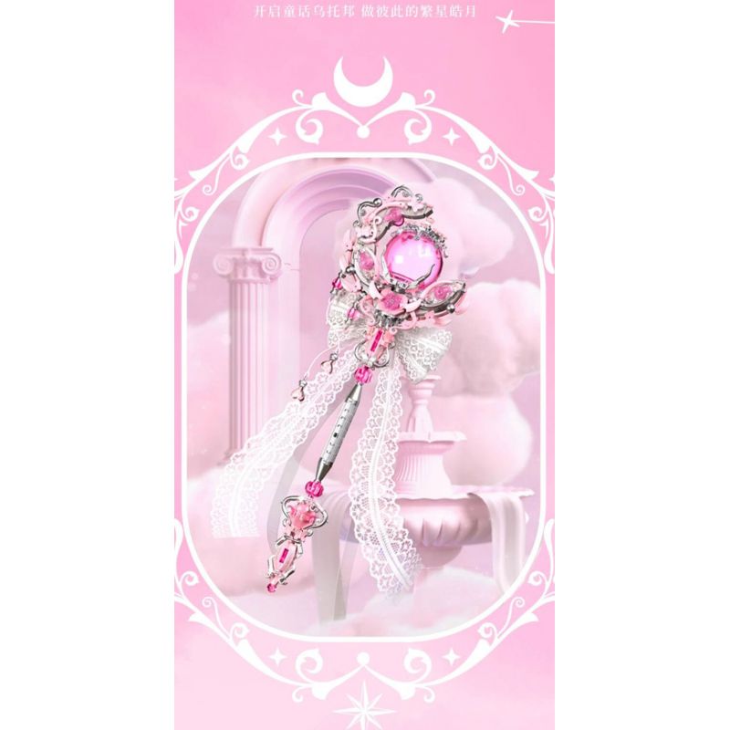 GEKKOSHA 804301 LỜI BÍ MẬT XỨ SỞ THẦN TIÊN ÁNH BẠC DƯỚI TRĂNG bộ đồ chơi xếp lắp ráp ghép mô hình MAGIC WORDS OF WONDERLAND