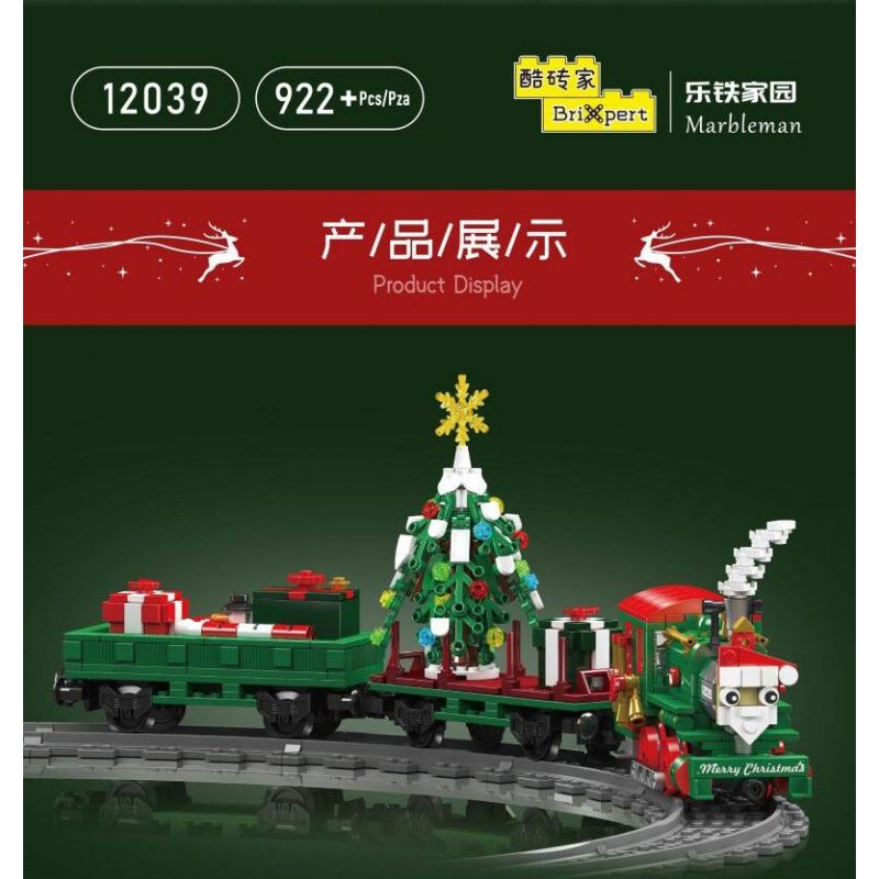 MouldKing 12039 Mould King 12039 PHIÊN BẢN ĐẶC BIỆT ĐẦU MÁY DIESEL ESU KG230 GIÁNG SINH bộ đồ chơi xếp lắp ráp ghép mô hình Creator ESU KG230 DIESEL LOCOMOTIVE CHRISTMAS SPECIAL EDITION Sáng Tạo 922 khối