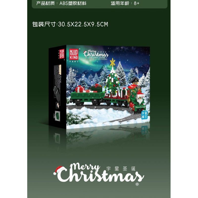 MouldKing 12039 Mould King 12039 PHIÊN BẢN ĐẶC BIỆT ĐẦU MÁY DIESEL ESU KG230 GIÁNG SINH bộ đồ chơi xếp lắp ráp ghép mô hình Creator ESU KG230 DIESEL LOCOMOTIVE CHRISTMAS SPECIAL EDITION Sáng Tạo 922 khối