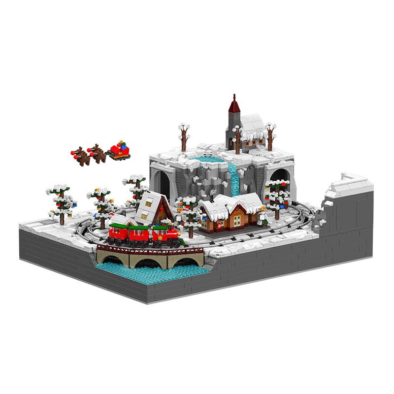 MouldKing 12029 Mould King 12029 non Lego ĐẤT TÀU GIÁNG SINH bộ đồ chơi xếp lắp ráp ghép mô hình Creator MERRY CHRISTMAS TRAIN WONDERLAND Sáng Tạo 4234 khối