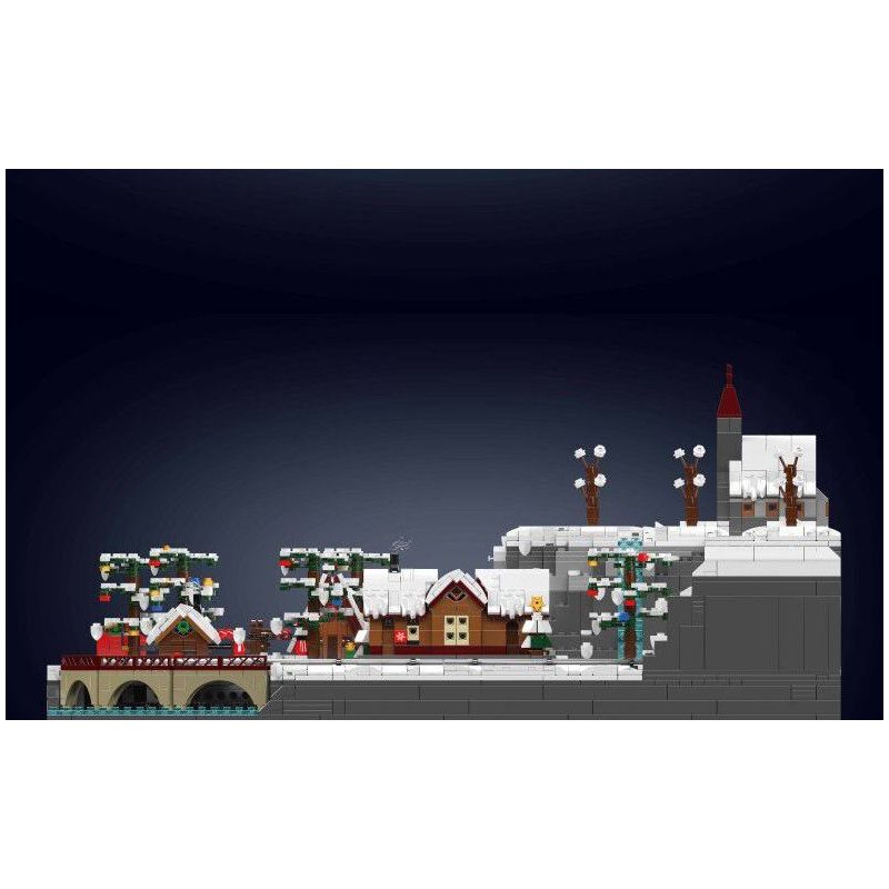 MouldKing 12029 Mould King 12029 ĐẤT TÀU GIÁNG SINH bộ đồ chơi xếp lắp ráp ghép mô hình Creator MERRY CHRISTMAS TRAIN WONDERLAND Sáng Tạo 4234 khối