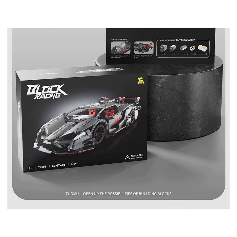 TAKUGI T7005 7005 ĐUA XE KHỐI RAMBO RED YAO GT tỷ lệ 1:14 bộ đồ chơi xếp lắp ráp ghép mô hình Technic LB GTY-01 Kỹ Thuật Công Nghệ Cao Mô Hình Phương Tiện 991 khối