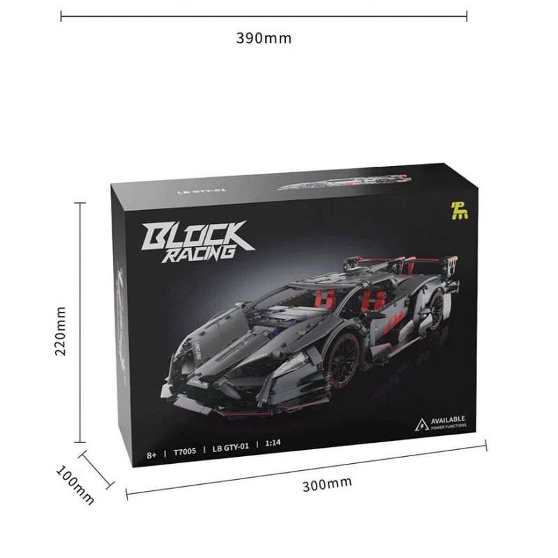 TAKUGI T7005 7005 ĐUA XE KHỐI RAMBO RED YAO GT tỷ lệ 1:14 bộ đồ chơi xếp lắp ráp ghép mô hình Technic LB GTY-01 Kỹ Thuật Công Nghệ Cao Mô Hình Phương Tiện 991 khối