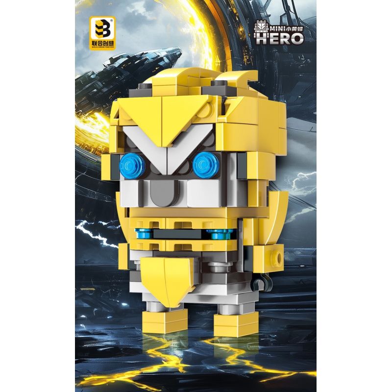 CO-CREATION JKC7638 7638 ONG NHỎ bộ đồ chơi xếp lắp ráp ghép mô hình Brickheadz MINI HERO Nhân Vật Đầu To 122 khối