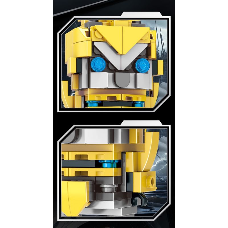 CO-CREATION JKC7638 7638 ONG NHỎ bộ đồ chơi xếp lắp ráp ghép mô hình Brickheadz MINI HERO Nhân Vật Đầu To 122 khối