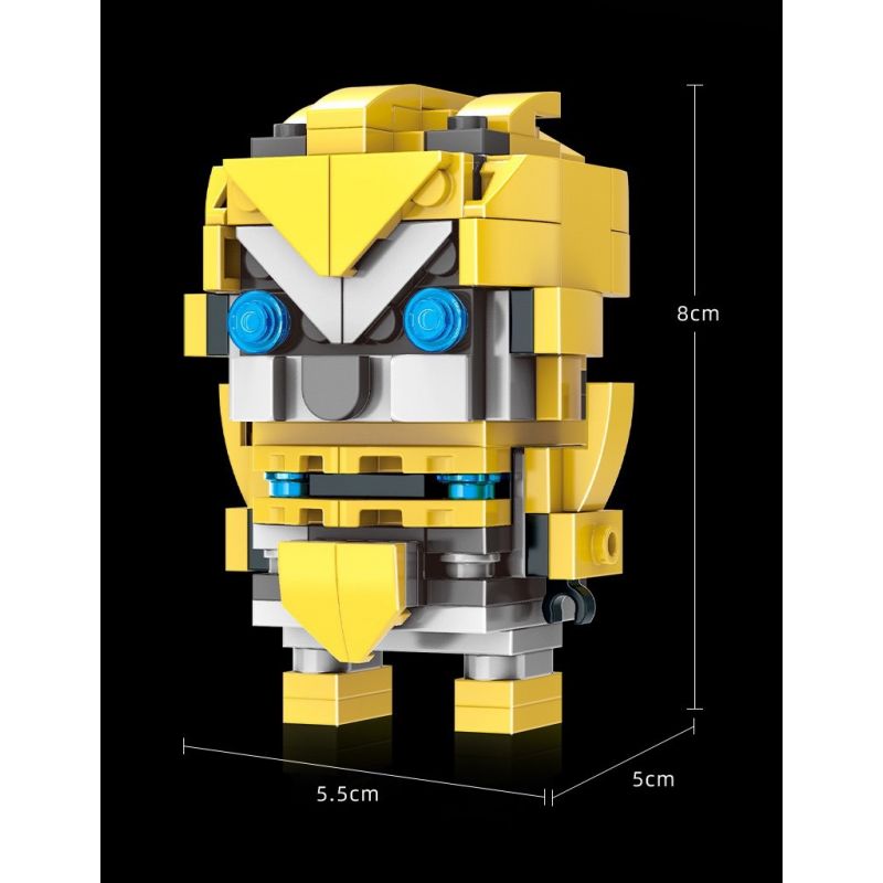 CO-CREATION JKC7638 7638 ONG NHỎ bộ đồ chơi xếp lắp ráp ghép mô hình Brickheadz MINI HERO Nhân Vật Đầu To 122 khối