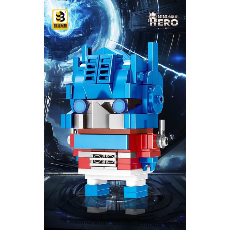 CO-CREATION JKC7637 7637 TIÊU KÌNH THIÊN bộ đồ chơi xếp lắp ráp ghép mô hình Brickheadz MINI HERO Nhân Vật Đầu To 119 khối