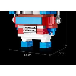 CO-CREATION JKC7637 7637 TIÊU KÌNH THIÊN bộ đồ chơi xếp lắp ráp ghép mô hình Brickheadz MINI HERO Nhân Vật Đầu To 119 khối