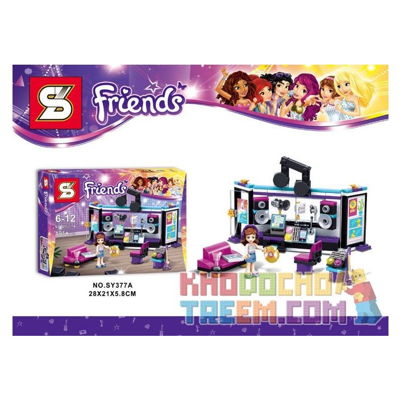 NOT Lego Friends 41103 Pop Star Recording Studio , Bela 10403 Lari 10403  SHENG YUAN SY 377A SY377A 377A Xếp hình Studio Ghi Âm Của Siêu Sao Nhạc Pop  giá sốc rẻ nhất