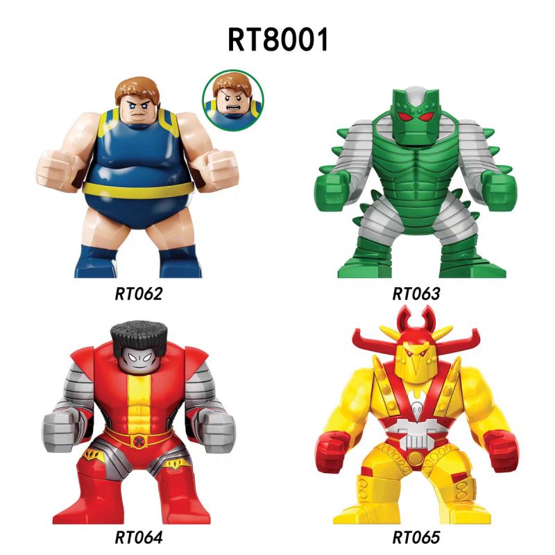 NONE RT8001 8001 RT062 RT063 RT064 RT065 non Lego NHÂN VẬT SIÊU ANH HÙNG 4 LOẠI bộ đồ chơi xếp lắp ráp ghép mô hình Super Heroes Siêu Nhân Anh Hùng