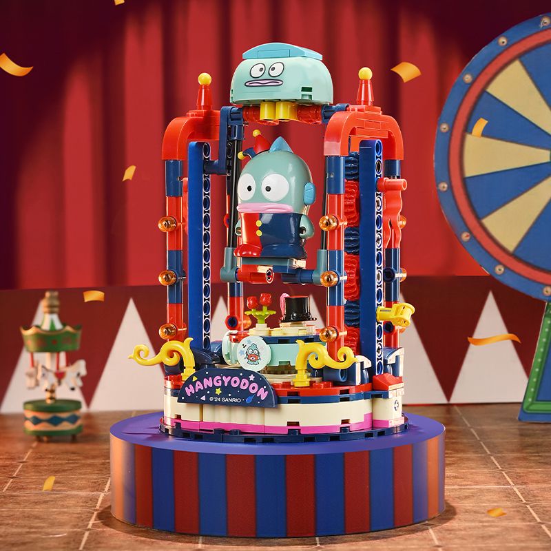 KEEPPLEY K20854 20854 RẠP XIẾC ẢO THUẬT SANRIO CÁ CHUỒN bộ đồ chơi xếp lắp ráp ghép mô hình Movie & Game HANGYODON Phim Và Trò Chơi