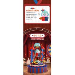 KEEPPLEY K20854 20854 RẠP XIẾC ẢO THUẬT SANRIO CÁ CHUỒN bộ đồ chơi xếp lắp ráp ghép mô hình Movie & Game HANGYODON Phim Và Trò Chơi