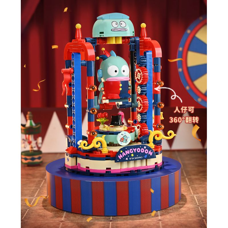 KEEPPLEY K20854 20854 RẠP XIẾC ẢO THUẬT SANRIO CÁ CHUỒN bộ đồ chơi xếp lắp ráp ghép mô hình Movie & Game HANGYODON Phim Và Trò Chơi