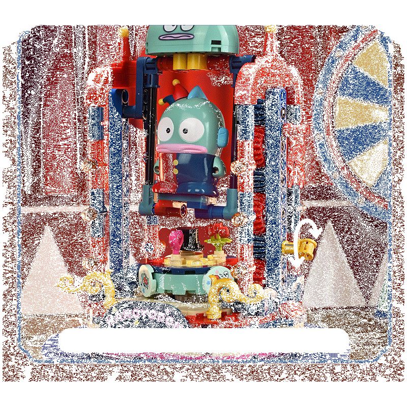 KEEPPLEY K20854 20854 RẠP XIẾC ẢO THUẬT SANRIO CÁ CHUỒN bộ đồ chơi xếp lắp ráp ghép mô hình Movie & Game HANGYODON Phim Và Trò Chơi