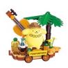 KEEPPLEY K20833 20833 CUỘC DIỄU HÀNH CỦA GIA ĐÌNH SANRIO CHÚ CHÓ PUDDING ĐU QUAY TRÊN BÃI BIỂN bộ đồ chơi xếp lắp ráp ghép mô hình Movie & Game Phim Và Trò Chơi 119 khối