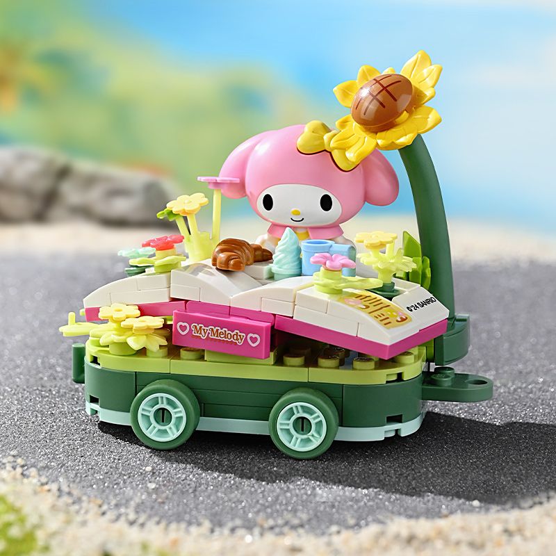 KEEPPLEY K20831 20831 DIỄU HÀNH GIA ĐÌNH SANRIO GIAI ĐIỆU DÃ NGOẠI HOA bộ đồ chơi xếp lắp ráp ghép mô hình Movie & Game Phim Và Trò Chơi 115 khối