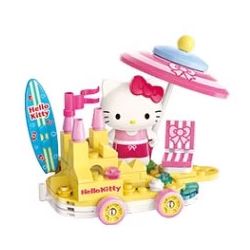 KEEPPLEY K20830 20830 CUỘC DIỄU HÀNH CỦA GIA ĐÌNH SANRIO ĐẮM MÌNH DƯỚI ÁNH MẶT TRỜI HELLO KITTY bộ đồ chơi xếp lắp ráp ghép mô hình Movie & Game Phim Và Trò Chơi 97 khối