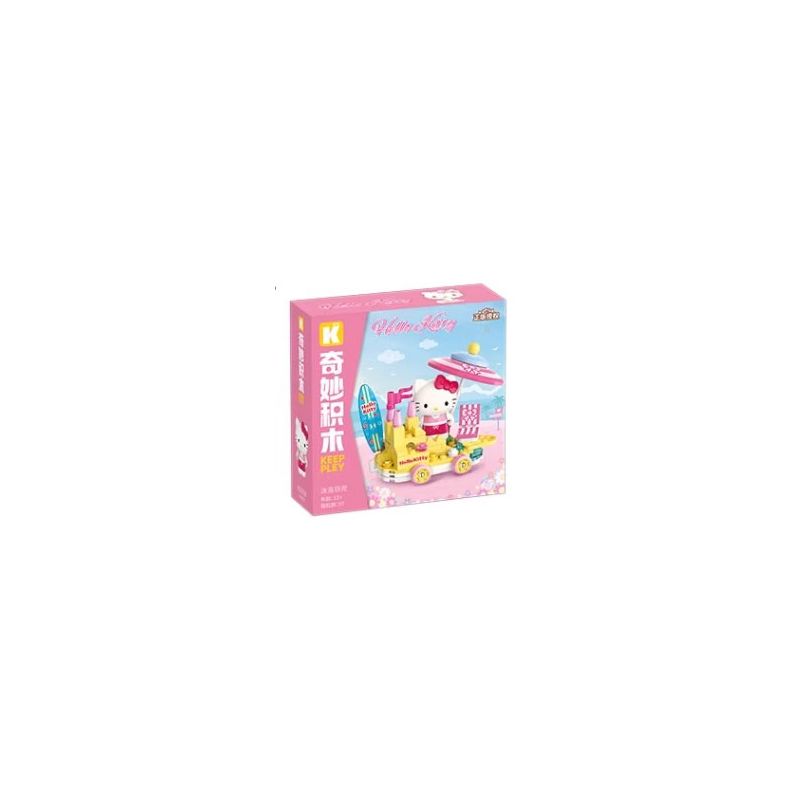 KEEPPLEY K20830 20830 CUỘC DIỄU HÀNH CỦA GIA ĐÌNH SANRIO ĐẮM MÌNH DƯỚI ÁNH MẶT TRỜI HELLO KITTY bộ đồ chơi xếp lắp ráp ghép mô hình Movie & Game Phim Và Trò Chơi 97 khối