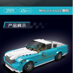 MouldKing 27071 Mould King 27071 BÓNG MA HUY HIỆU ĐEN bộ đồ chơi xếp lắp ráp ghép mô hình Speed Champions Racing Cars Đua Xe Công Thức 476 khối