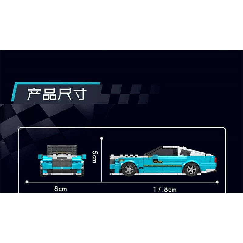 MouldKing 27071 Mould King 27071 BÓNG MA HUY HIỆU ĐEN bộ đồ chơi xếp lắp ráp ghép mô hình Speed Champions Racing Cars Đua Xe Công Thức 476 khối