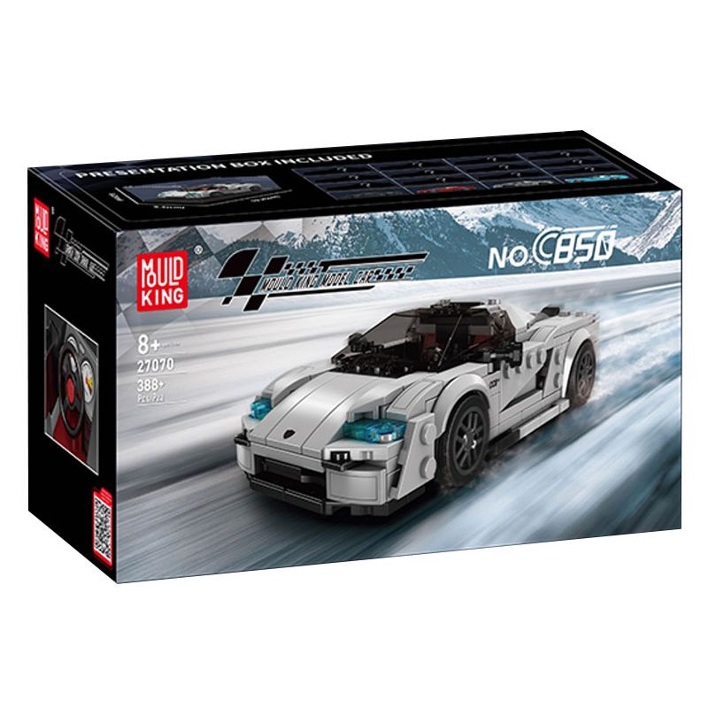 MouldKing 27070 Mould King 27070 KOENIGSEGG C850 bộ đồ chơi xếp lắp ráp ghép mô hình Speed Champions Racing Cars Đua Xe Công Thức 388 khối