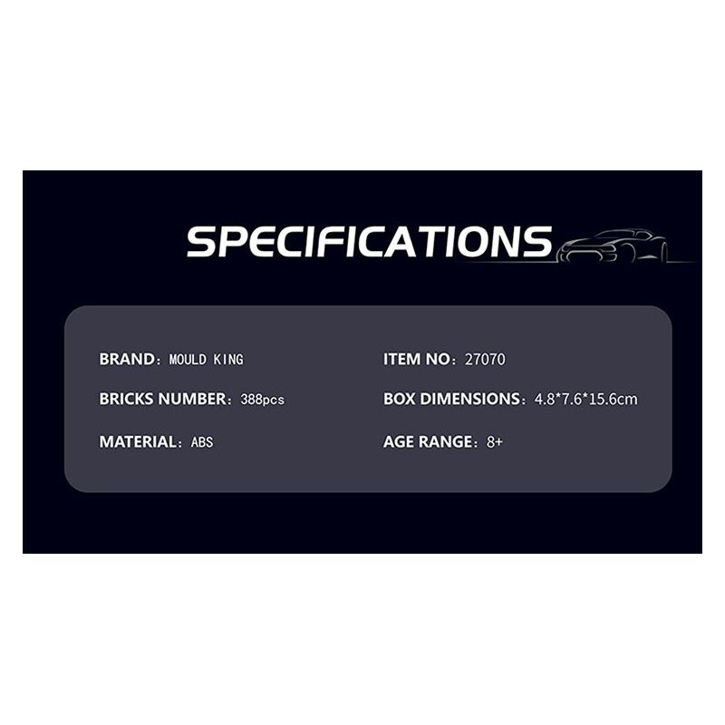 MouldKing 27070 Mould King 27070 KOENIGSEGG C850 bộ đồ chơi xếp lắp ráp ghép mô hình Speed Champions Racing Cars Đua Xe Công Thức 388 khối