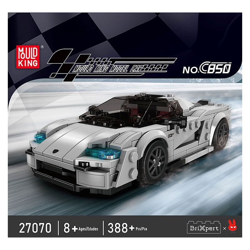 MouldKing 27070 Mould King 27070 KOENIGSEGG C850 bộ đồ chơi xếp lắp ráp ghép mô hình Speed Champions Racing Cars Đua Xe Công Thức 388 khối