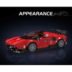 MouldKing 27069 Mould King 27069 SIÊU XE P80C bộ đồ chơi xếp lắp ráp ghép mô hình Speed Champions Racing Cars Đua Xe Công Thức 449 khối