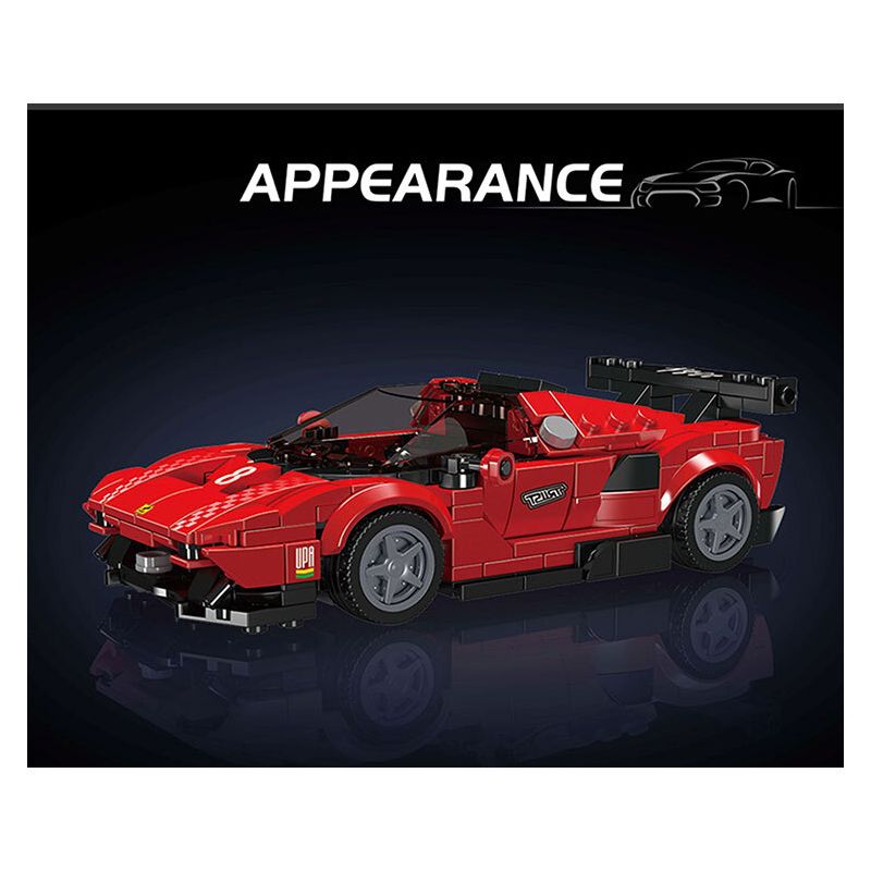 MouldKing 27069 Mould King 27069 SIÊU XE P80C bộ đồ chơi xếp lắp ráp ghép mô hình Speed Champions Racing Cars Đua Xe Công Thức 449 khối