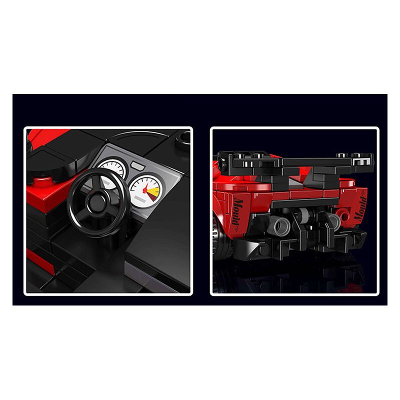 MouldKing 27069 Mould King 27069 SIÊU XE P80C bộ đồ chơi xếp lắp ráp ghép mô hình Speed Champions Racing Cars Đua Xe Công Thức 449 khối