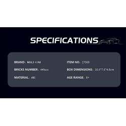 MouldKing 27069 Mould King 27069 SIÊU XE P80C bộ đồ chơi xếp lắp ráp ghép mô hình Speed Champions Racing Cars Đua Xe Công Thức 449 khối