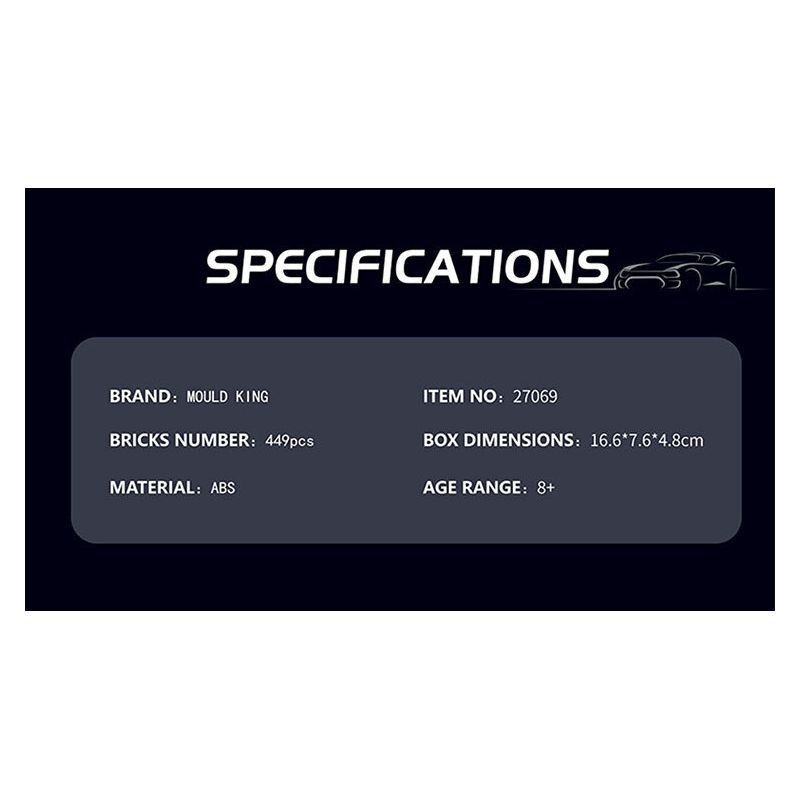 MouldKing 27069 Mould King 27069 SIÊU XE P80C bộ đồ chơi xếp lắp ráp ghép mô hình Speed Champions Racing Cars Đua Xe Công Thức 449 khối