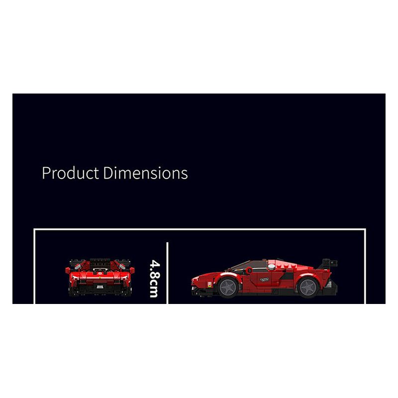 MouldKing 27069 Mould King 27069 SIÊU XE P80C bộ đồ chơi xếp lắp ráp ghép mô hình Speed Champions Racing Cars Đua Xe Công Thức 449 khối