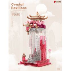 EMUE EM0016 0016 MẠNH LƯU LY FUYUE PAVILION bộ đồ chơi xếp lắp ráp ghép mô hình Arts & Crafts CRYSTAL PAVILIONS