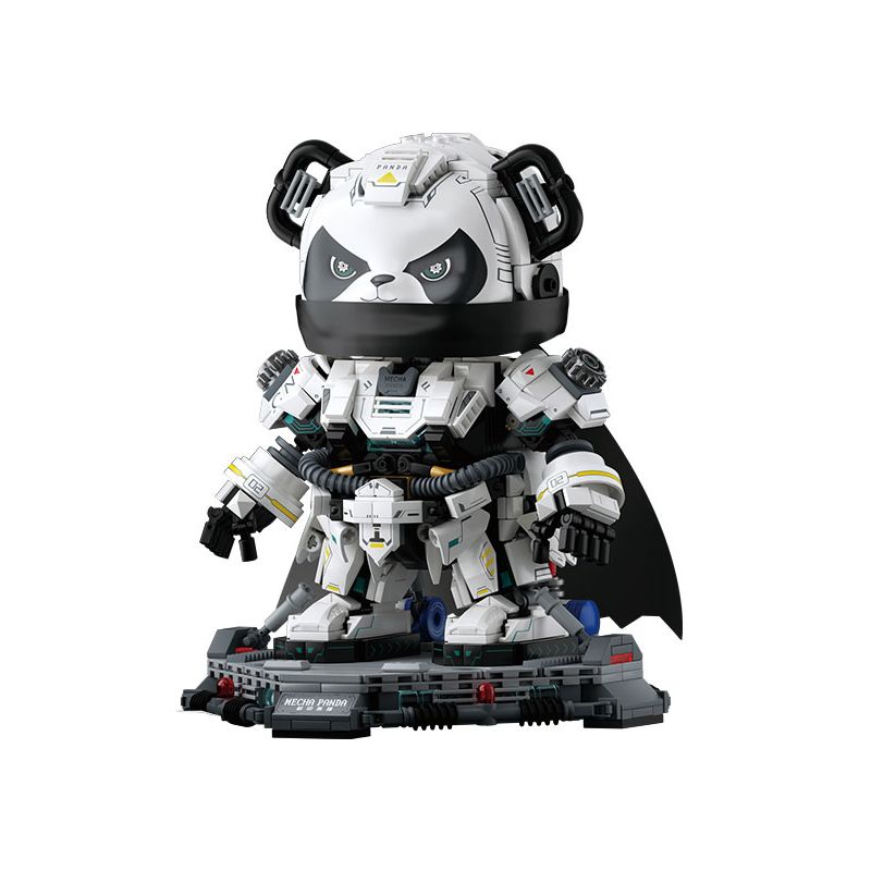 WEKKI 506506 506507 MECHA PANDA WARRIOR SỐ 002 NGẮM TRĂNG LƯỠI LIỀM bộ đồ chơi xếp lắp ráp ghép mô hình