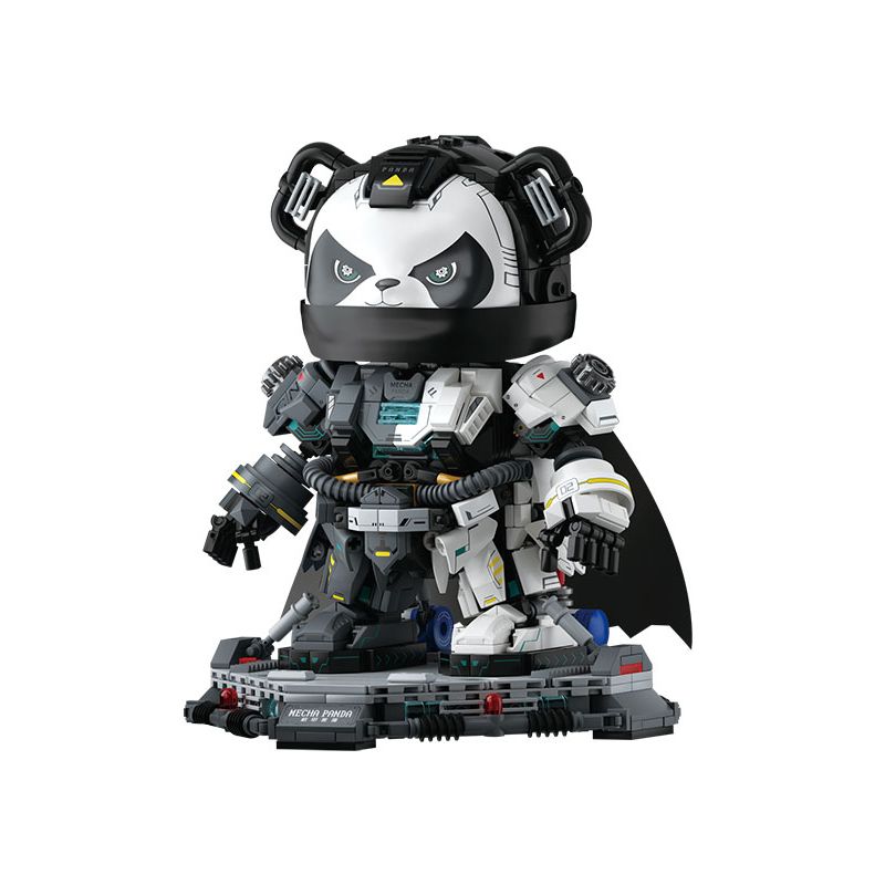 WEKKI 506506 506507 MECHA PANDA WARRIOR SỐ 002 NGẮM TRĂNG LƯỠI LIỀM bộ đồ chơi xếp lắp ráp ghép mô hình