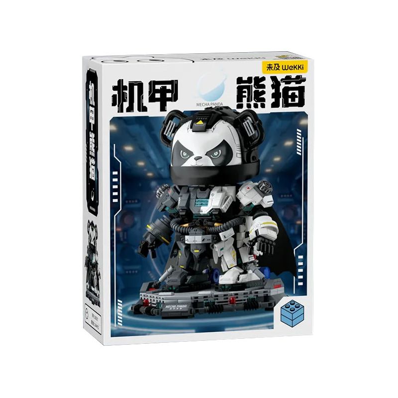 WEKKI 506506 506507 MECHA PANDA WARRIOR SỐ 002 NGẮM TRĂNG LƯỠI LIỀM bộ đồ chơi xếp lắp ráp ghép mô hình