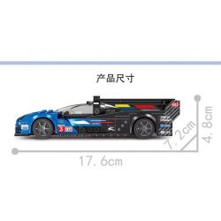 SMALL ANGLE JD062 LE MANS CADILLAC bộ đồ chơi xếp lắp ráp ghép mô hình Speed Champions Racing Cars Đua Xe Công Thức 294 khối